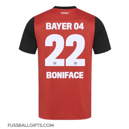 Bayer Leverkusen Victor Boniface #22 Fußballbekleidung Heimtrikot 2024-25 Kurzarm